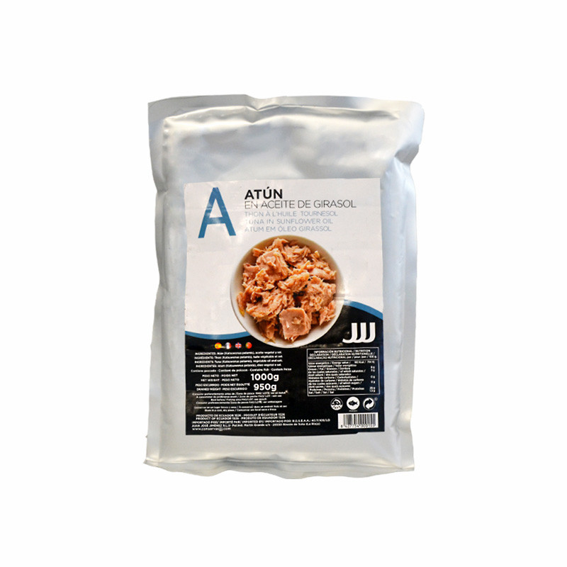 ATÚN EN ACEITE DE GIRASOL (JJJ) bolsa 16/1kg